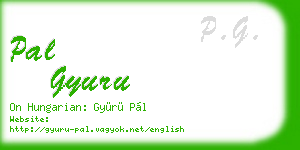 pal gyuru business card